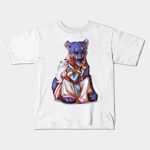 Allura and Blue Kids T-Shirt by CrossRoadArt